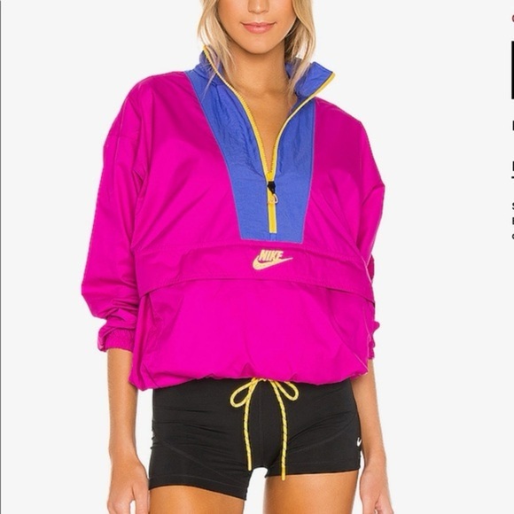 Nike Sportswear Icon Clash Jacket Fire Pink Packable Womens Medium Windbreaker - Picture 1 of 7